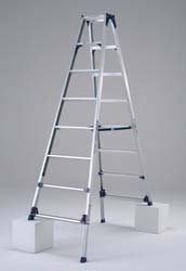 ピカ KS-300A アルミ専用脚立 伸縮脚10尺 (2.69～3.00ｍ)